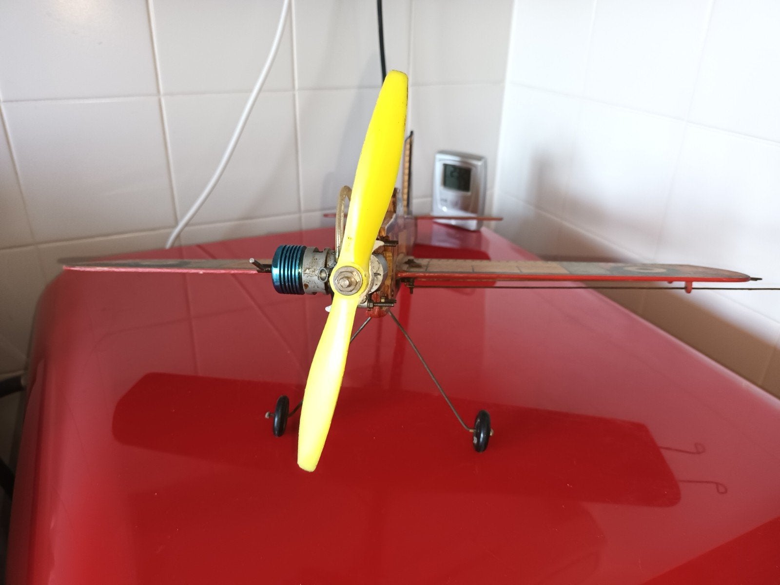 propeller vliegtuig. (hout), Antiek en Kunst, Ophalen of Verzenden