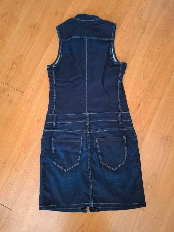 ltb dameskleding jeans biker jurk blauw mtS, Kleding | Dames, Jurken, Blauw, Ophalen of Verzenden, Zo goed als nieuw, LTB