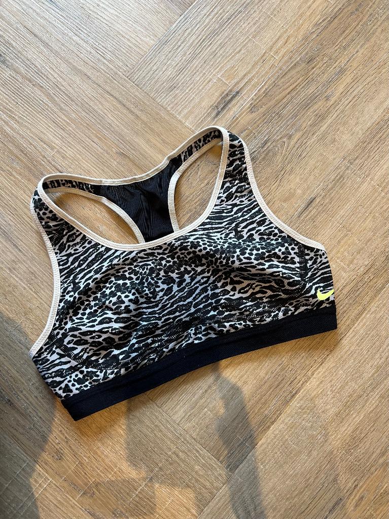 Heel goed zwart wit Nike sport BH workout XS 34 fitness top, Zwart, Nike, Ophalen of Verzenden, Maat 34 (XS) of kleiner