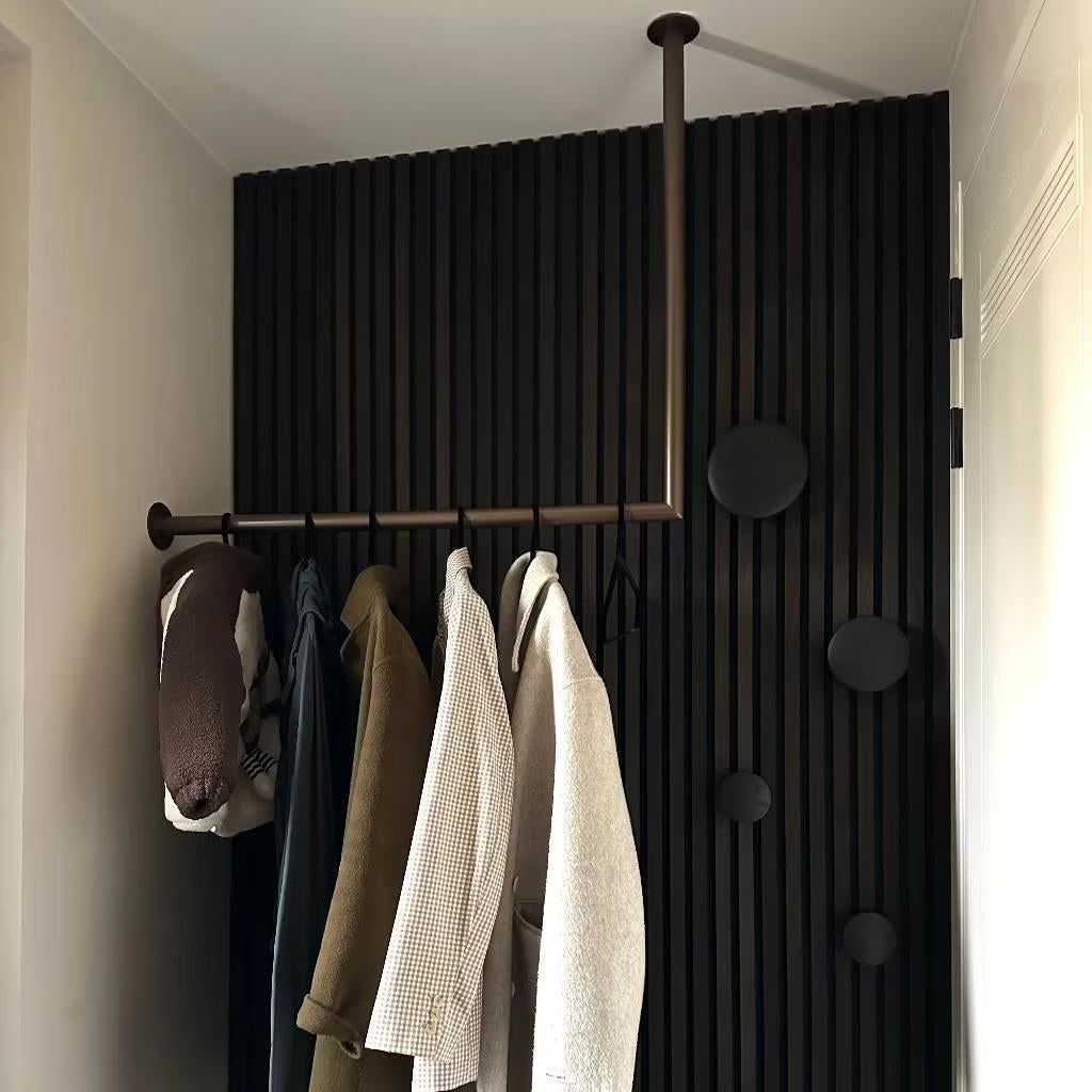 Garderobestang hoek brons, Huis en Inrichting, Wandkapstok, 100 tot 150 cm, Nieuw, Ophalen of Verzenden