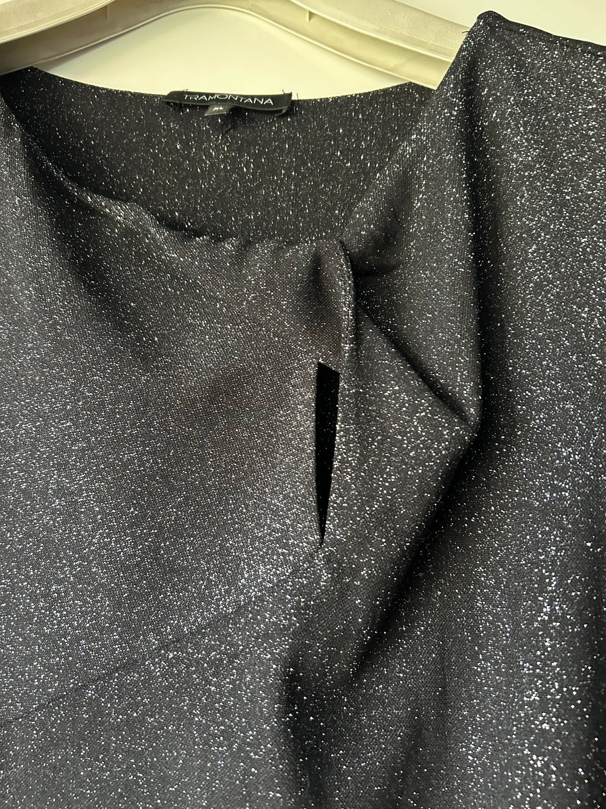 Tramontana Zwarte Glitter Top Maat XL, Kleding | Dames, Zwart, Maat 46/48 (XL) of groter, Nieuw, Ophalen of Verzenden
