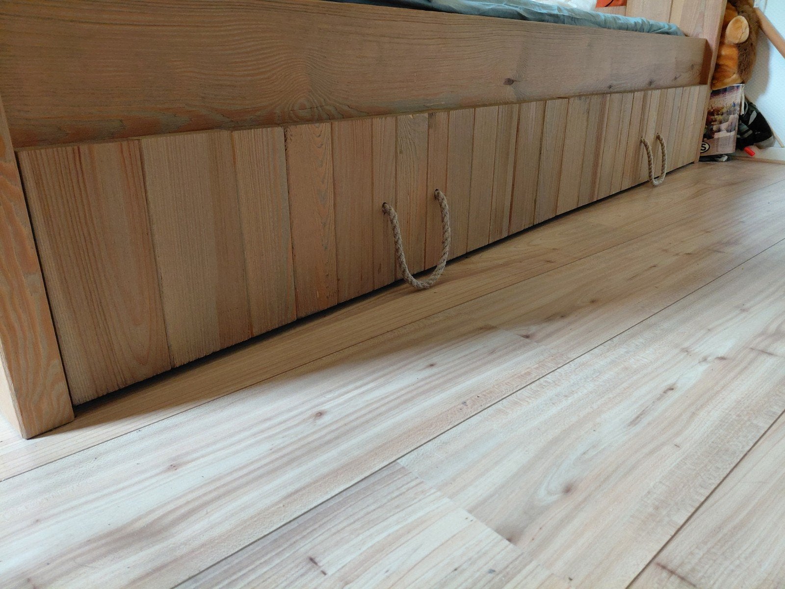 Kinderbed, eenpersoons, Ophalen, 180 cm of meer, 70 tot 85 cm, Lattenbodem