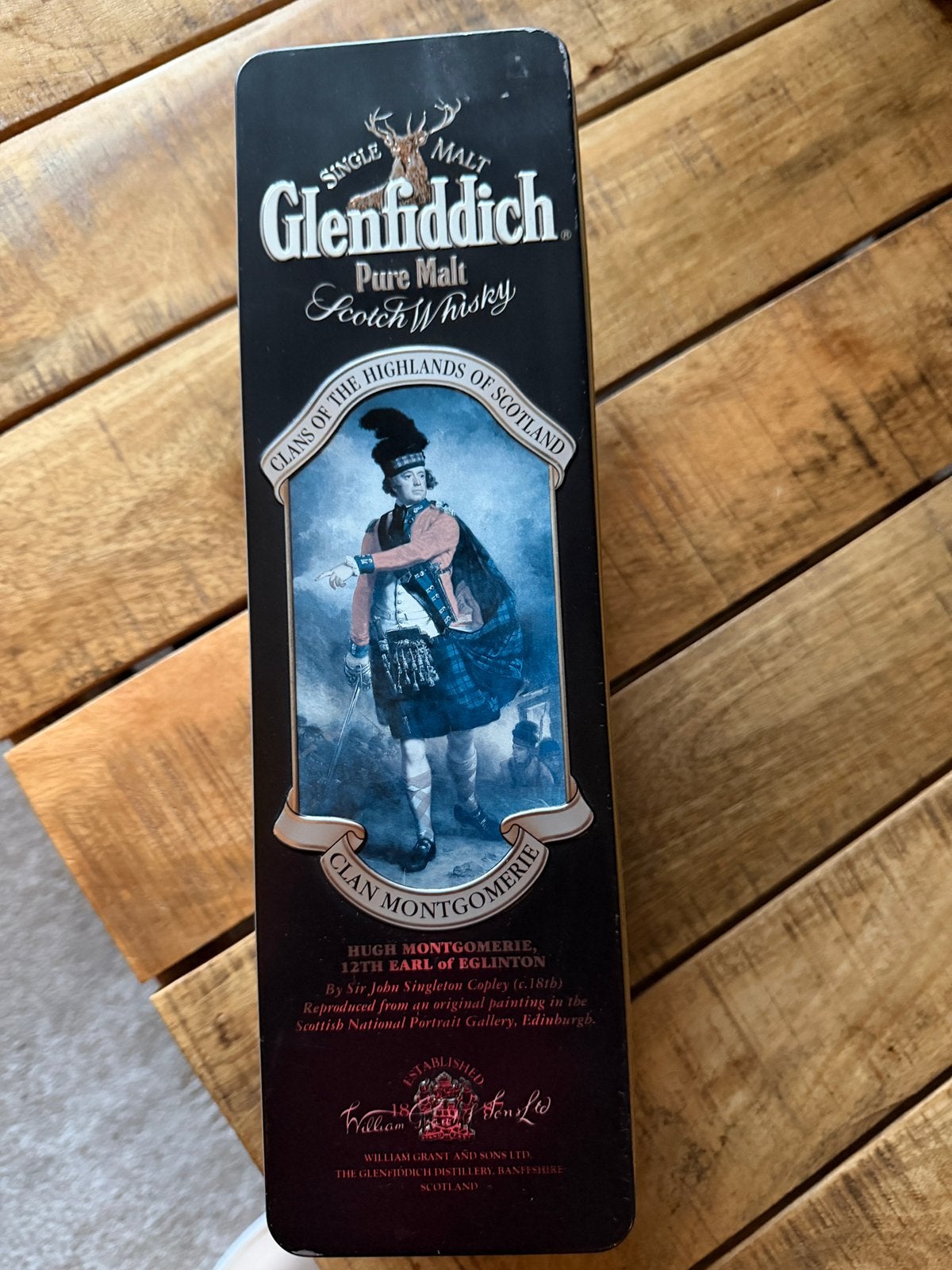 Vintage Glenfiddich Verzamelblik – Clans of the Highlands, Verzamelen, Ophalen of Verzenden, Zo goed als nieuw, Overige