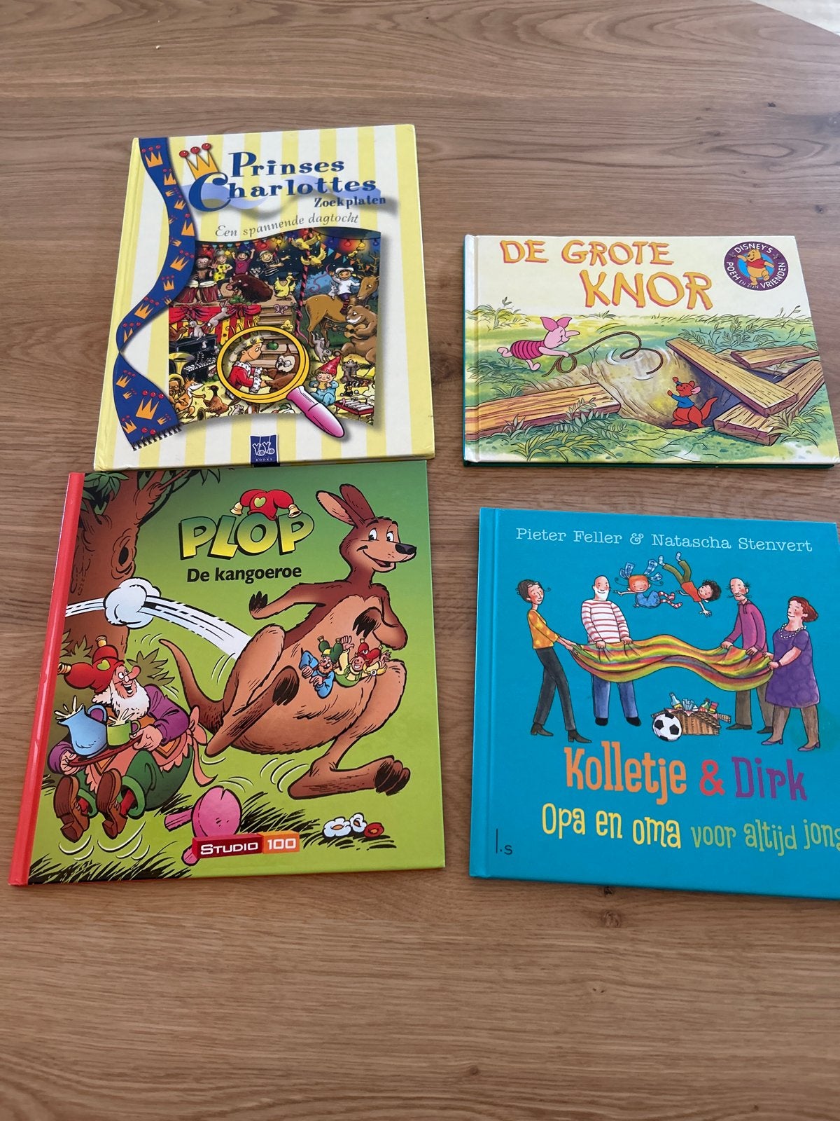 4 leuke kinderboeken: Plop, Knor, Charlotte, Kolletje & Dirk, Ophalen of Verzenden, Gelezen, Fictie algemeen