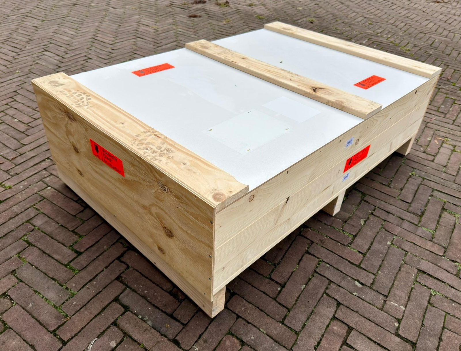 Gratis: Transport kist krat voor op palletwagen, Doe-het-zelf en Verbouw, Ophalen, 100 cm of meer, 60 cm of meer, Zo goed als nieuw