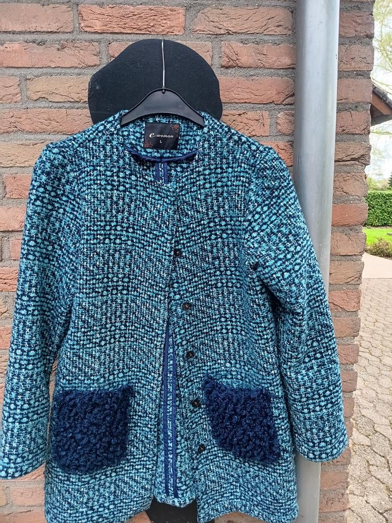 Colbert van E-Woman, Maat L, Kleding | Dames, Blauw, Maat 42/44 (L), Nieuw, Ophalen of Verzenden