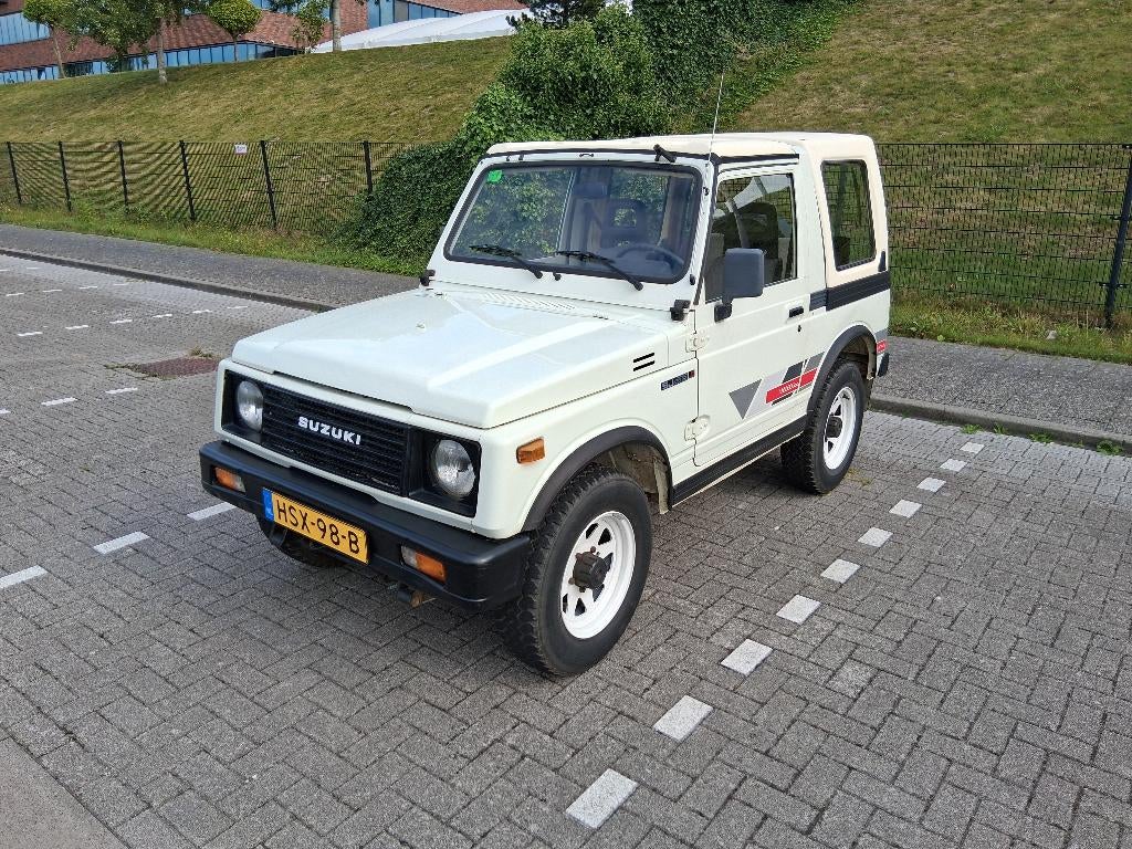 Suzuki Samurai SJ413 QJX 4x4 1.3 Cabrio 1987, Auto's, 886 kg, Stof, 64 pk, 4 cilinders