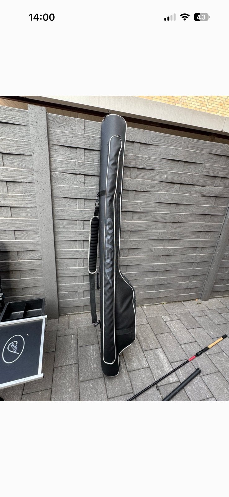 Shimano Aero Foudraal voor 4 hengels, Ophalen, Gebruikt, Koffer of Tas
