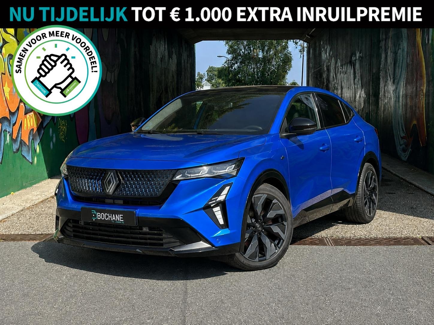 Renault Rafale 1.2 E-Tech full hybrid 200 esprit Alpine PACK, Auto's, Gebruikt, 1199 cc, Blauw, Bedrijf