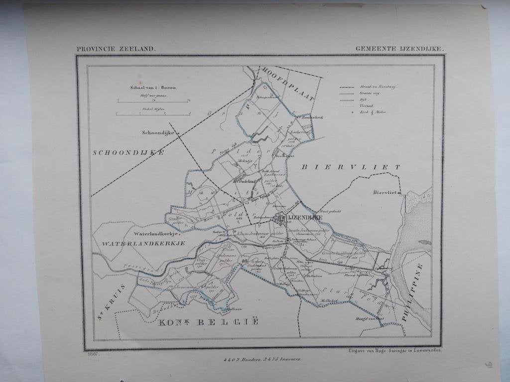 31 / Ijzendijke Biervliet Waterlandkerkje Oudeland J. Kuyper, Ophalen of Verzenden