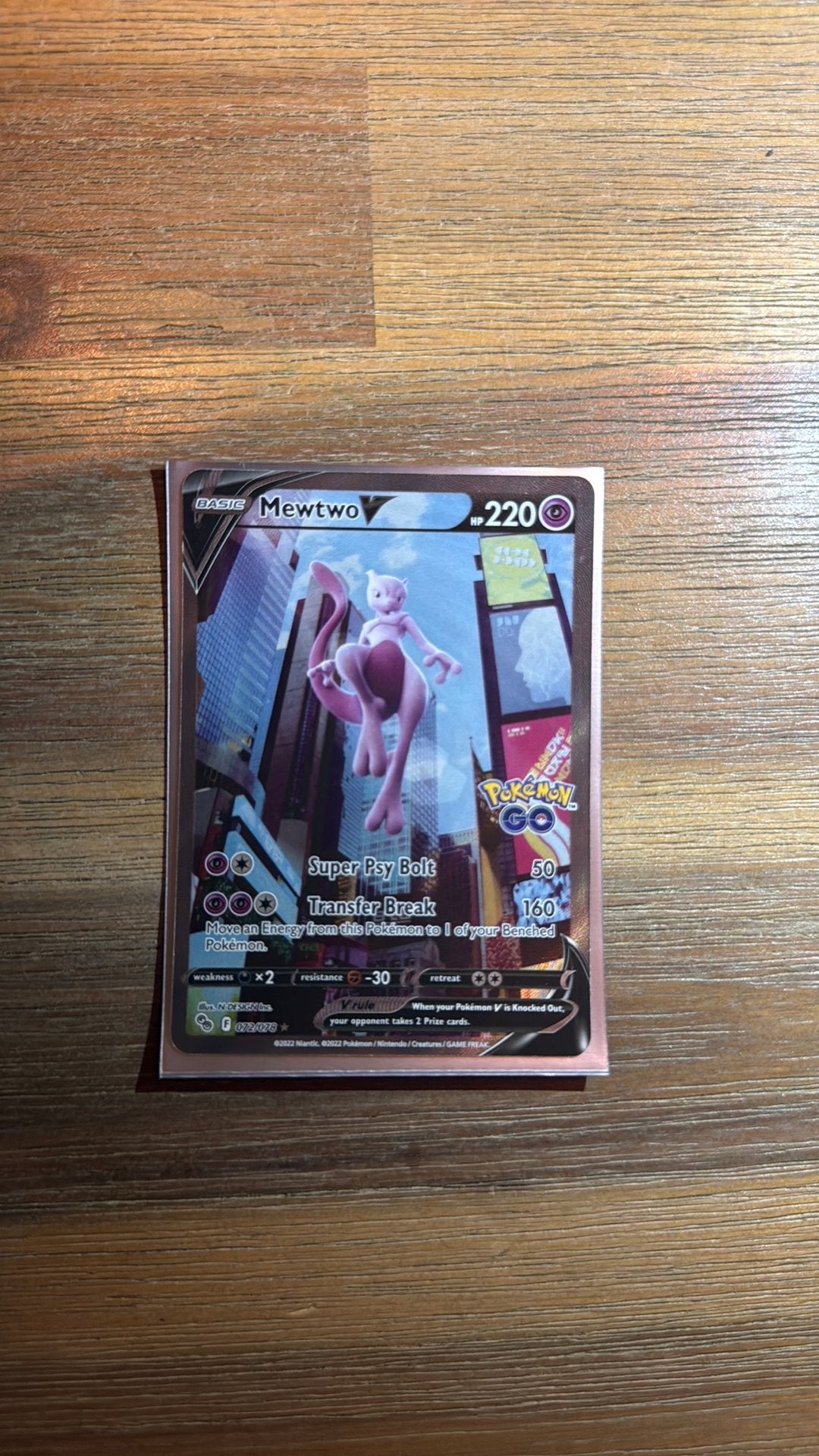 Mewtwo V, Ophalen of Verzenden, Nieuw, Losse kaart
