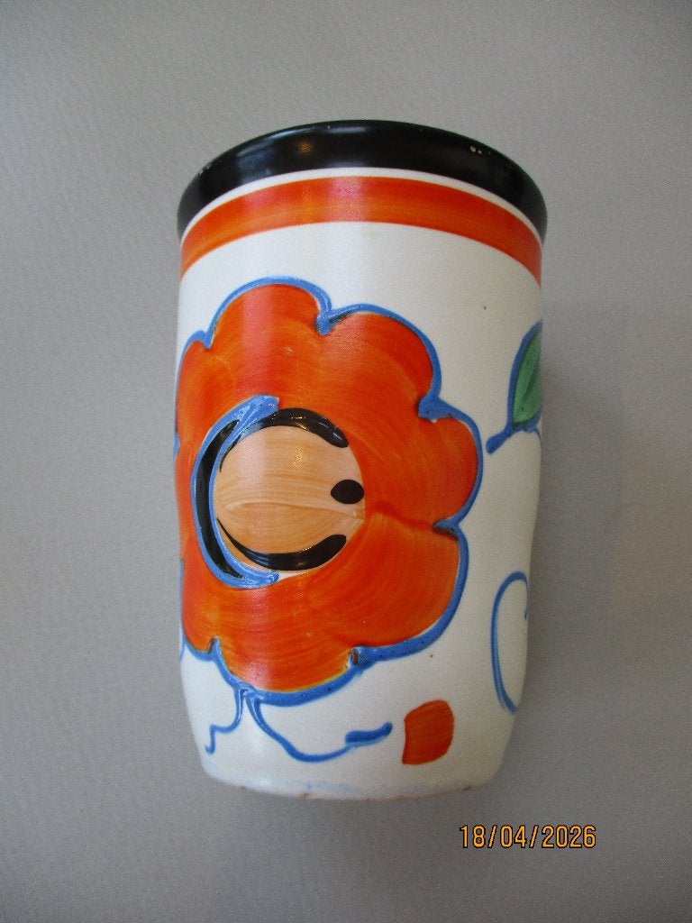 " Clarice Cliff " - drinkbeker - Engeland, Overige typen, Ophalen of Verzenden, Gebruikt, Overige merken