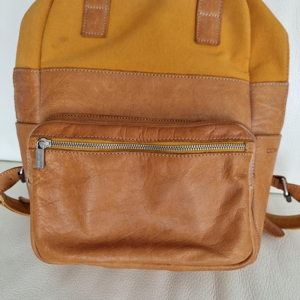 Cowboysbag rugzak leer Model 2275/465 AMBER, Overige merken, Gebruikt, 25 tot 40 cm, Ophalen of Verzenden