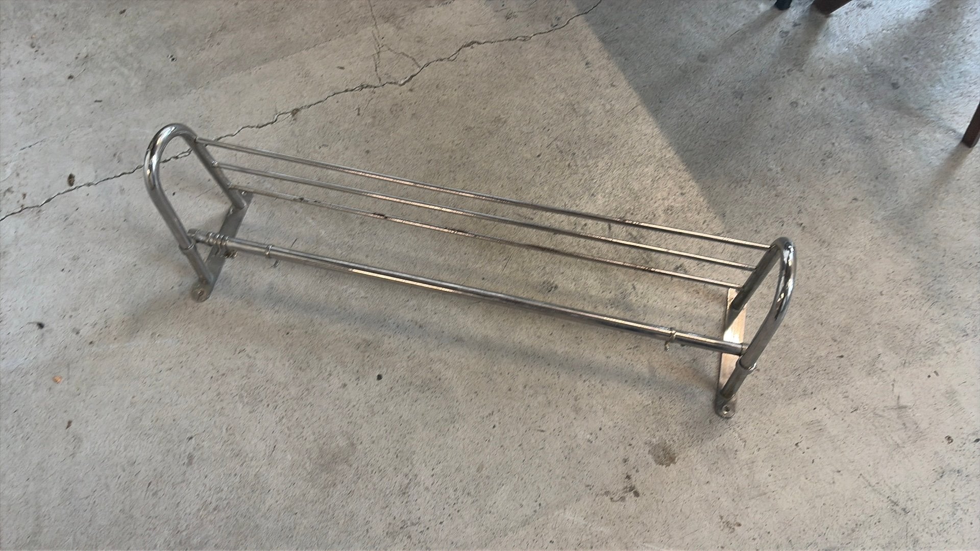 Vintage kapstok chroom, Wandkapstok, Ophalen of Verzenden, Zo goed als nieuw, Minder dan 100 cm