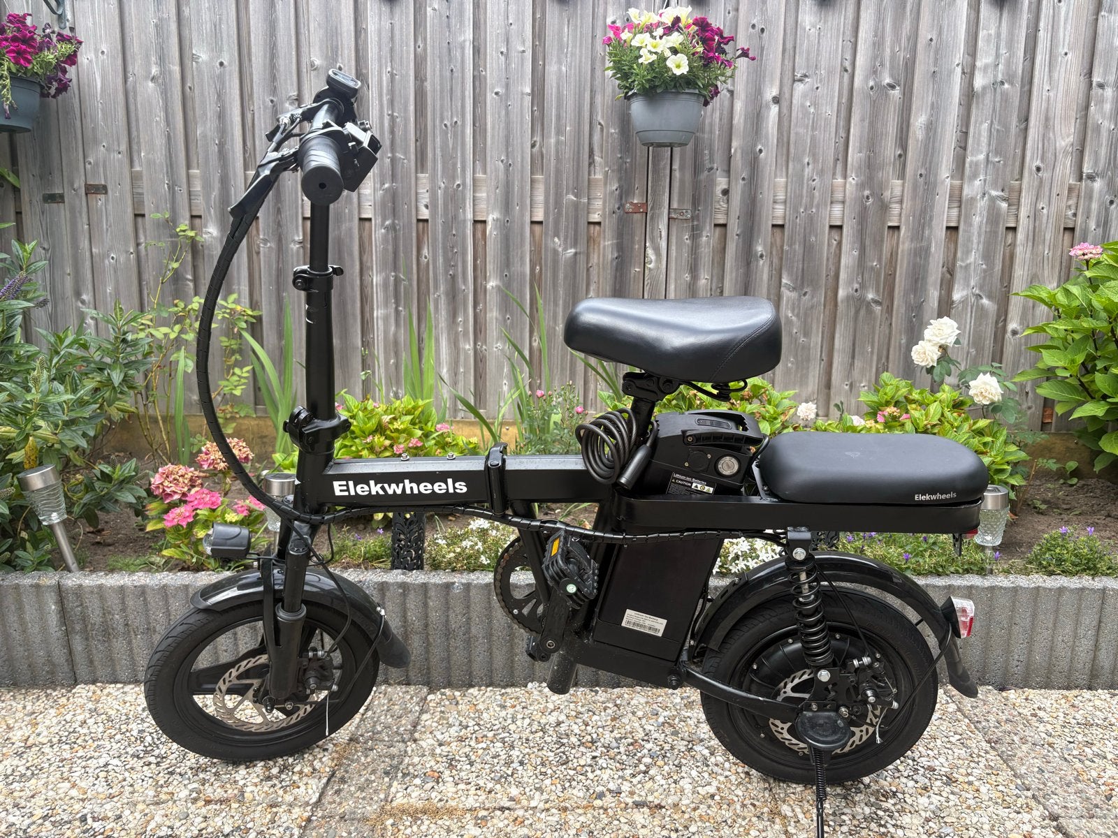 Elekwheels opvouwbare elektrische fiets met dubbel zadel, Overige merken, Ophalen of Verzenden, Zo goed als nieuw, Minder dan 47 cm