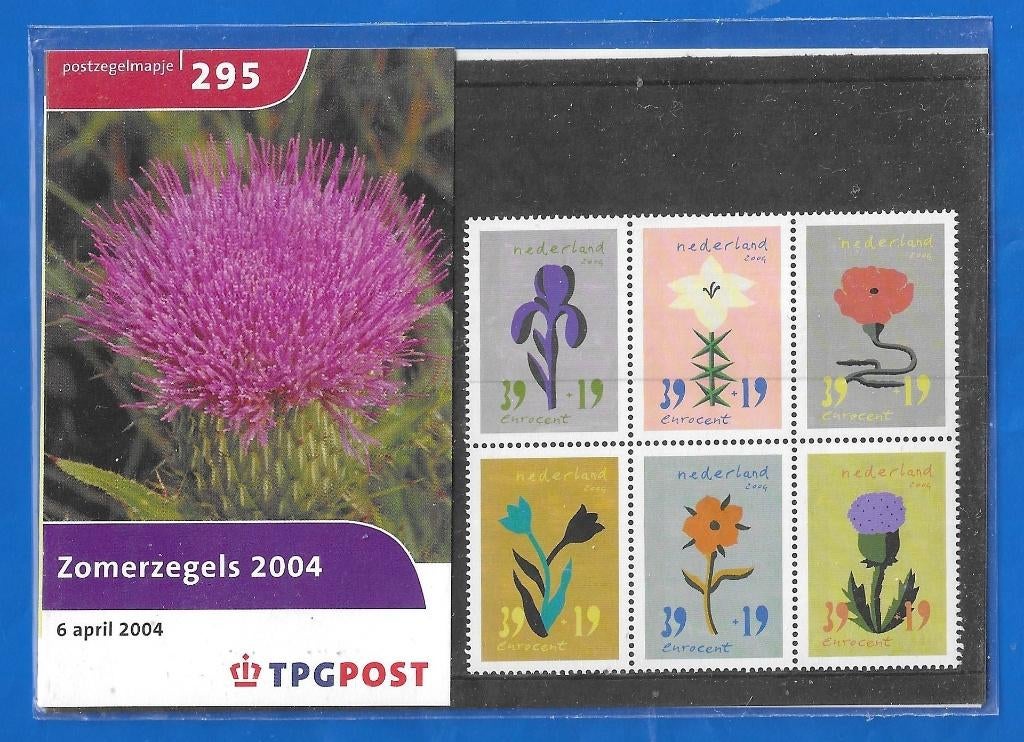 Postzegelmapje 295 - Zomerzegels 2004, Postzegels en Munten, Postzegels | Nederland, Verzenden, Na 1940, Postfris