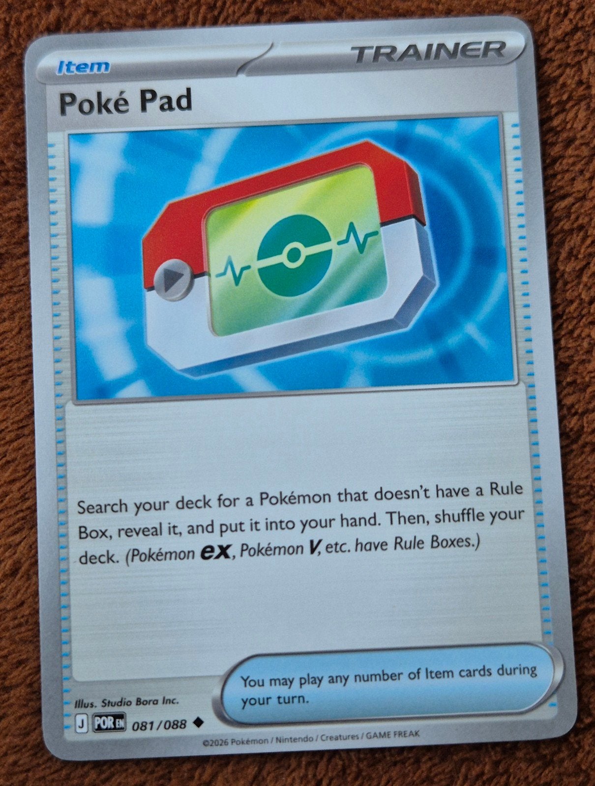 Poké Pad - 081/088 - Perfect Order (POR 081) Pack Fresh NM, Ophalen of Verzenden, Nieuw