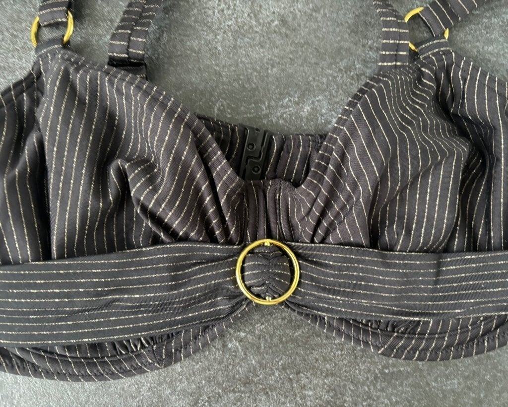 Primadonna Solta beugel bikinitop 85E zwart/goud, Verzenden, Zwart, Zo goed als nieuw, Bikini