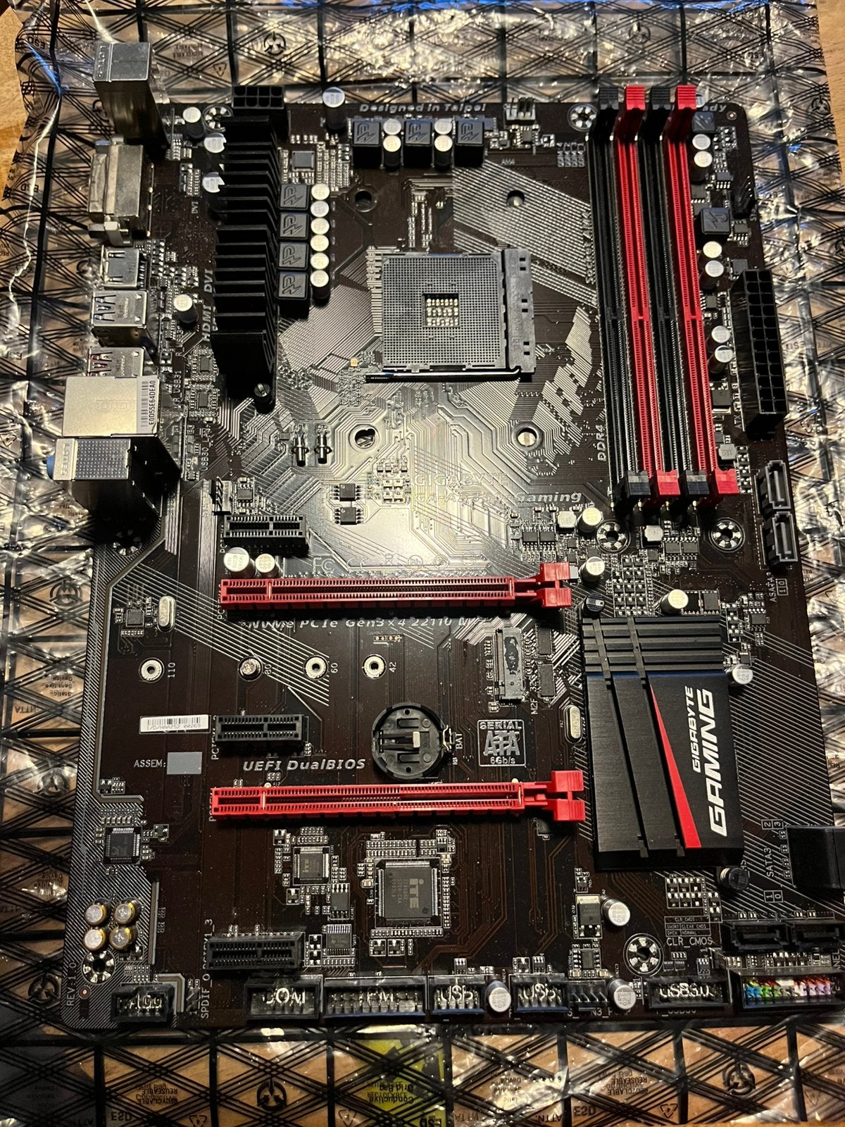 Gigabyte ga-ab350-gaming, Computers en Software, Ophalen of Verzenden, Zo goed als nieuw, DDR4