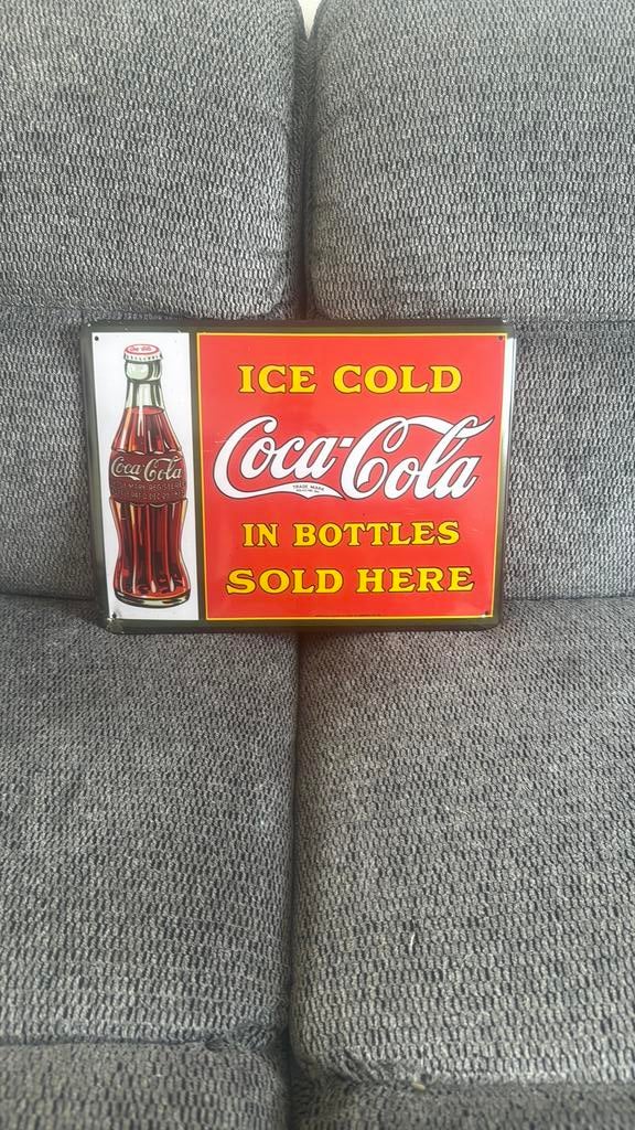 coca cola bord, Verzamelen, Ophalen of Verzenden, Zo goed als nieuw, Reclamebord