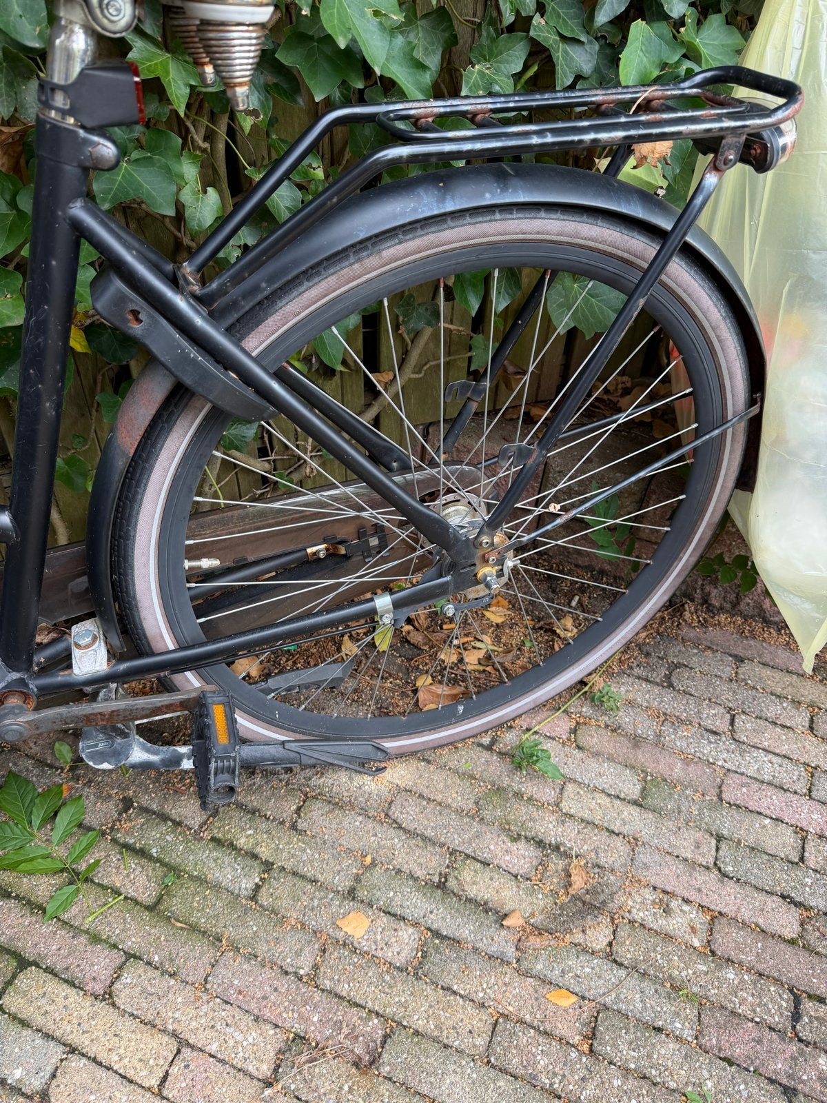 Popal fiets met krat en bagagedrager, Overige merken, Terugtraprem, Ophalen of Verzenden, 50 tot 53 cm