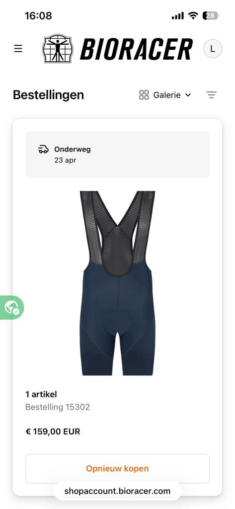 Bioracer Epic Wielerbroek Nautica - Maat L, Fietsen en Brommers, Fietsaccessoires | Fietskleding, Zo goed als nieuw, Bovenkleding