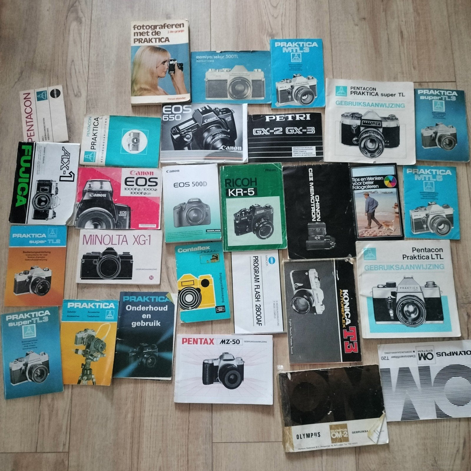 Diverse handleidingen gebruiksaanwijzing Canon Praktica, Ophalen of Verzenden, Gebruikt