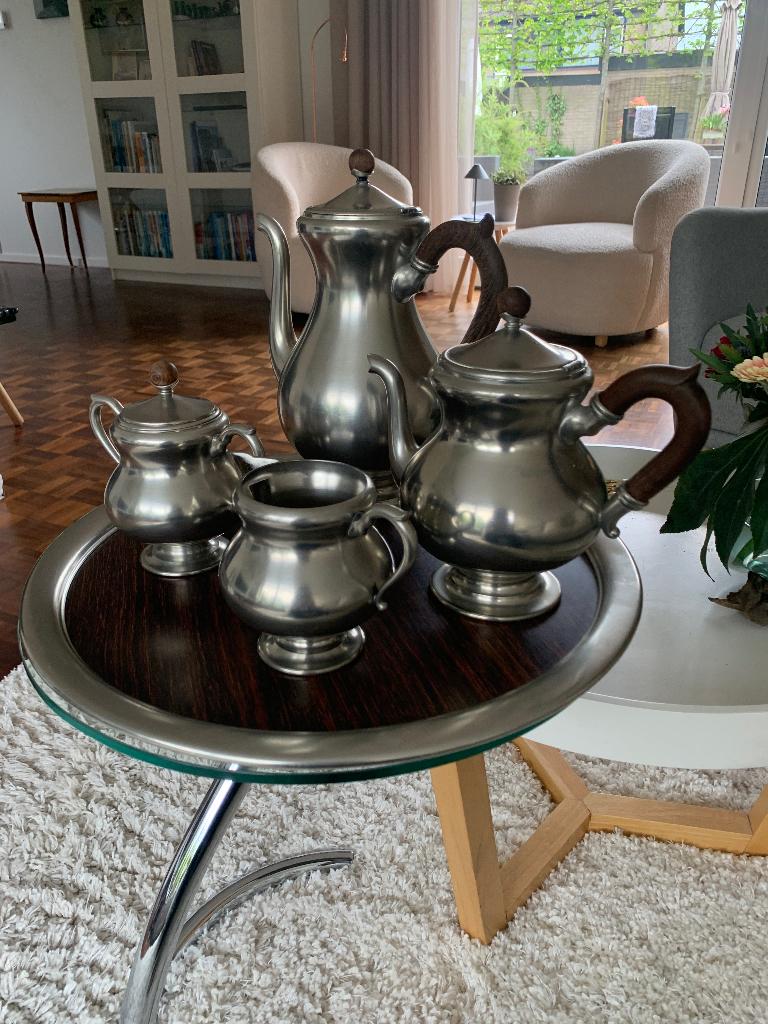 KDM Royal Daalderop Pewter tinnen servies, Antiek en Kunst, Ophalen