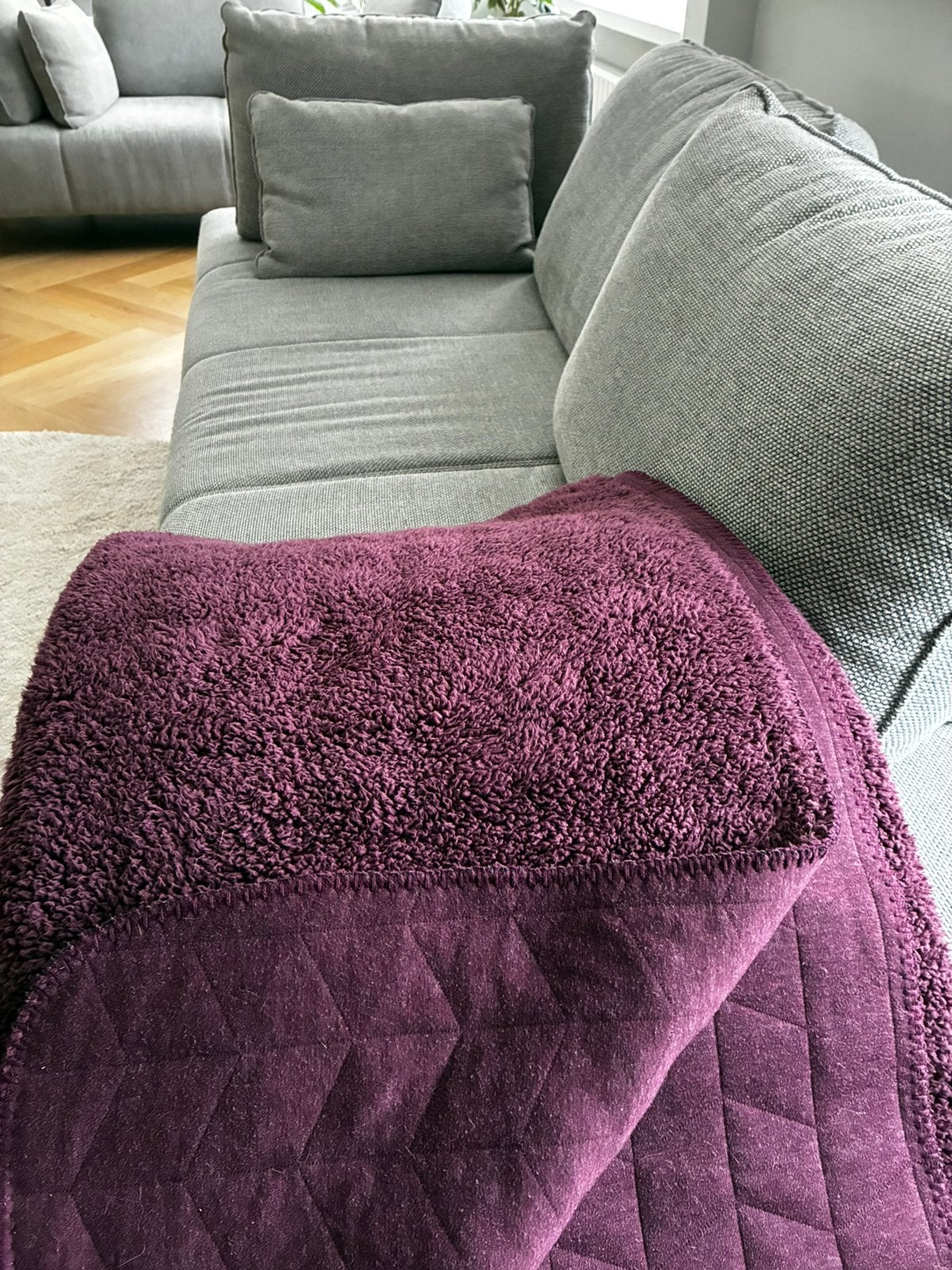 Plaid sprei grand foulard deken | wijnrood bordeaux 150x200, Huis en Inrichting, Ophalen of Verzenden, Zo goed als nieuw