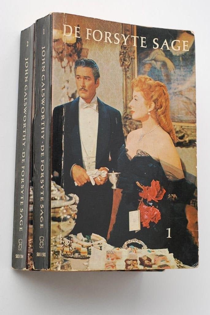 De Forsyte Sage - John Galsworthy 1962 deel I en II, Verzenden, Gelezen