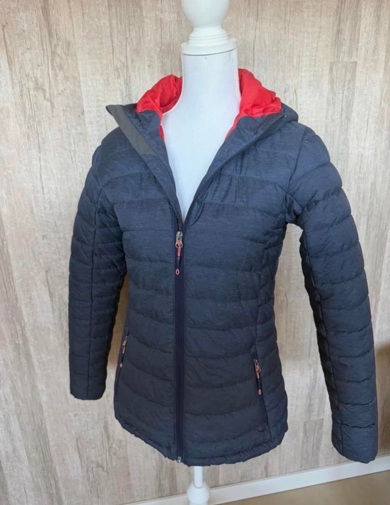 Korte damesjas met capuchon Mc Kinley, Ophalen of Verzenden, Gedragen, Maat 36 (S), Blauw