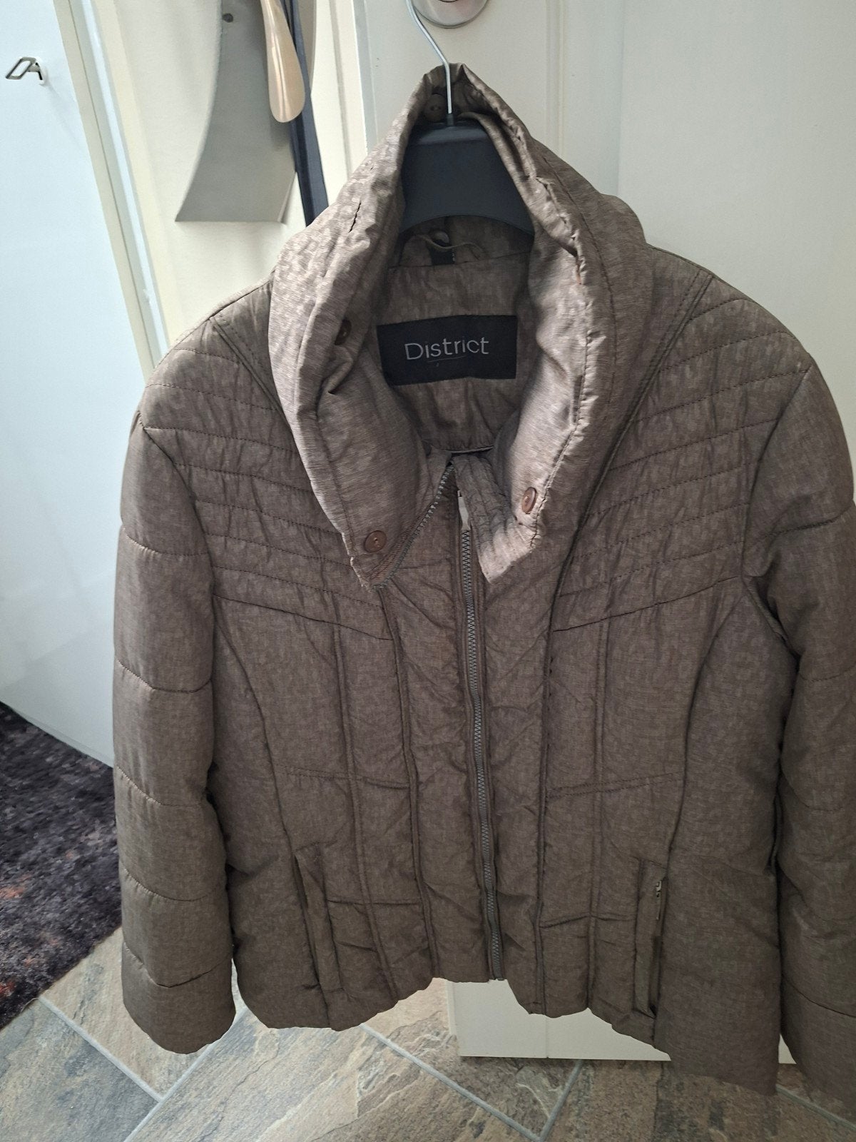winterdames jas  mt 40/42, Ophalen, Zo goed als nieuw, Maat 38/40 (M), Zwart