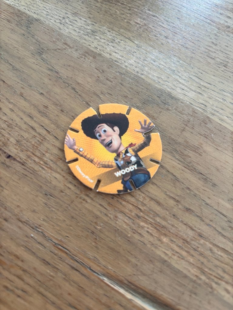 Disney Diskeyz Woody AH (Meerdere stuks beschikbaar), Verzamelen, Albert Heijn, Ophalen of Verzenden