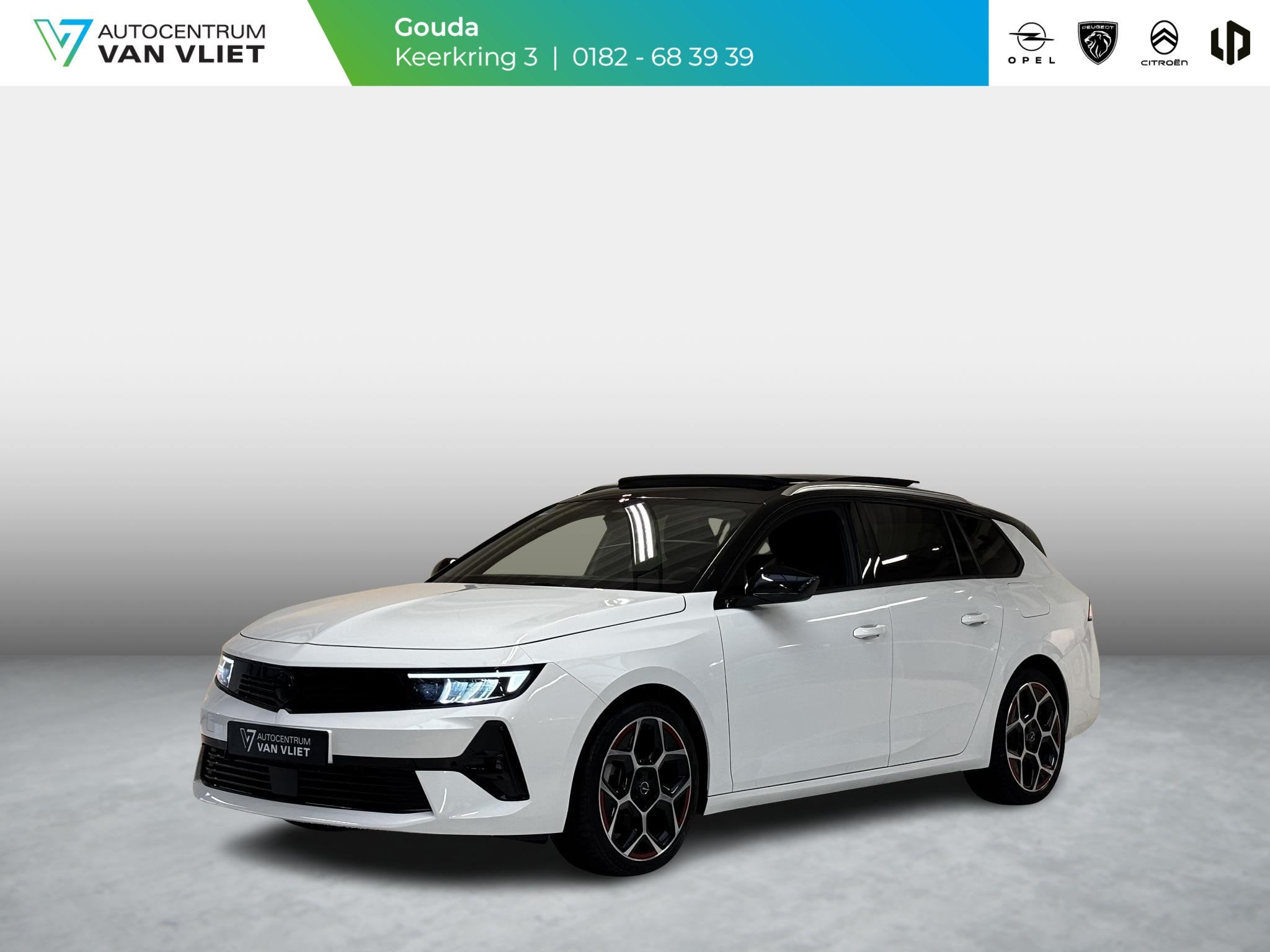 Opel Astra Sports Tourer 1.6 Hybrid Level 4 Automaat | Panor, 12 maanden, Gebruikt, Euro 6, Wit