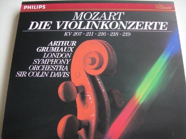 MOZART Die violinkonzerte 2 - CD GRUMIAUX DAVIS PHILIPS, Cd's en Dvd's, Cd's | Klassiek, Gebruikt, Orkest of Ballet, Classicisme