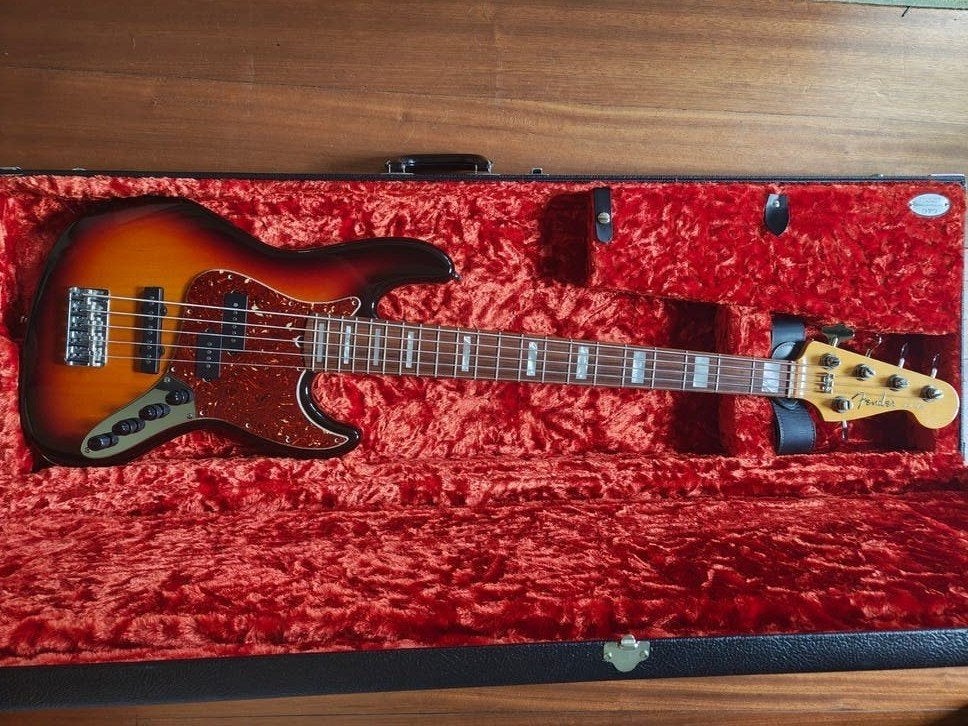 2014 Fender Custom Shop Reggie Hamilton Jazz Bass V, Ophalen, Zo goed als nieuw, Elektrisch, 5-snarig