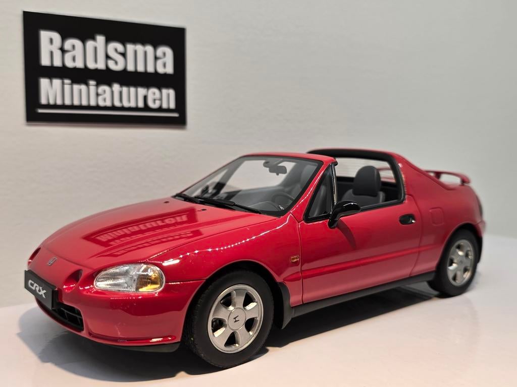 Honda CR-X Delsol - Rood 1992-1998 - 1:18 Ottomobile, OttOMobile, Auto, Ophalen of Verzenden, Zo goed als nieuw