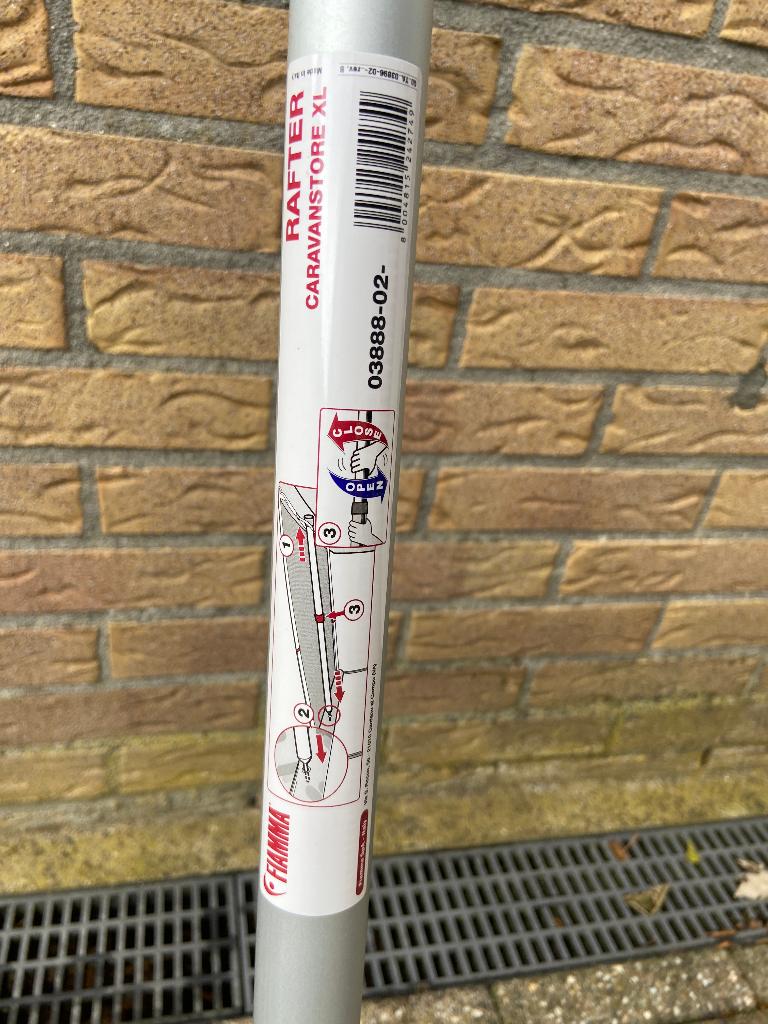 Fiamma Rafter Spanstang 1x voor uitval 250, 1 x uitval 225, Caravans en Kamperen, Ophalen, Nieuw