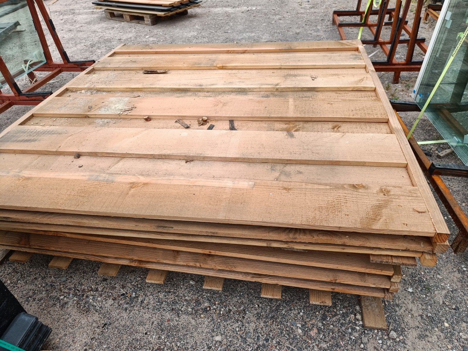 schutting douglas 11 planks met schade, Tuin en Terras, Schuttingen, Ophalen, 1 tot 2 meter, Minder dan 3 meter, Nieuw