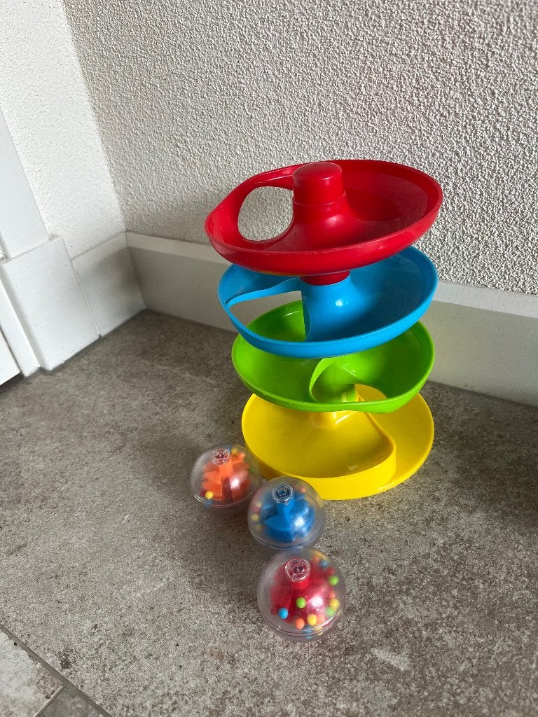 Knikkerbaan spiraaltoren, Ophalen of Verzenden, Gebruikt, Overige merken