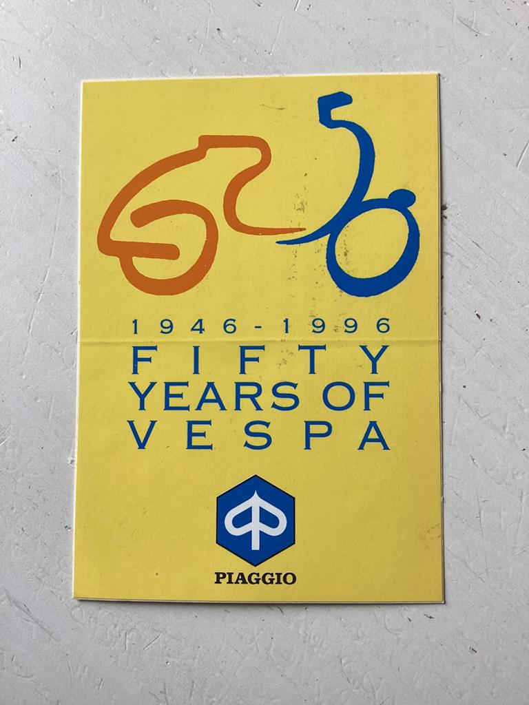 Sticker Vespa 1946-1996, Verzenden, Zo goed als nieuw, Merk