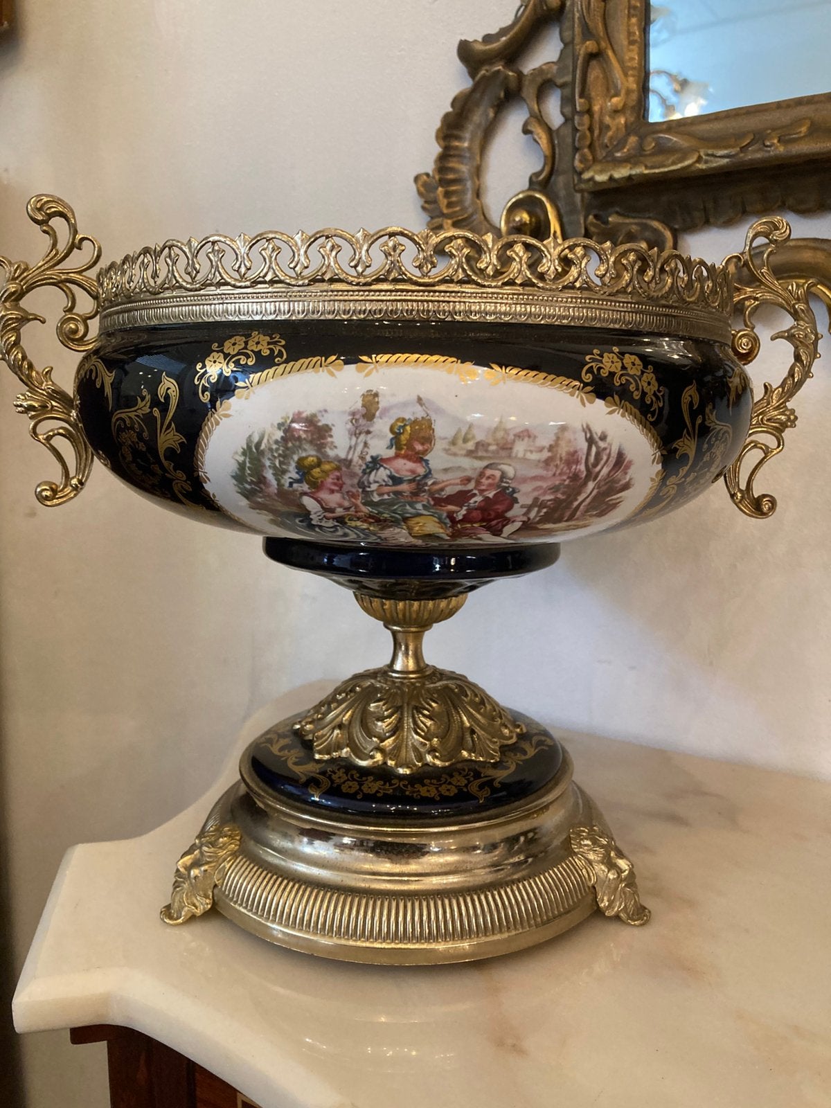 Prachtige limoges schaal, Antiek en Kunst, Ophalen