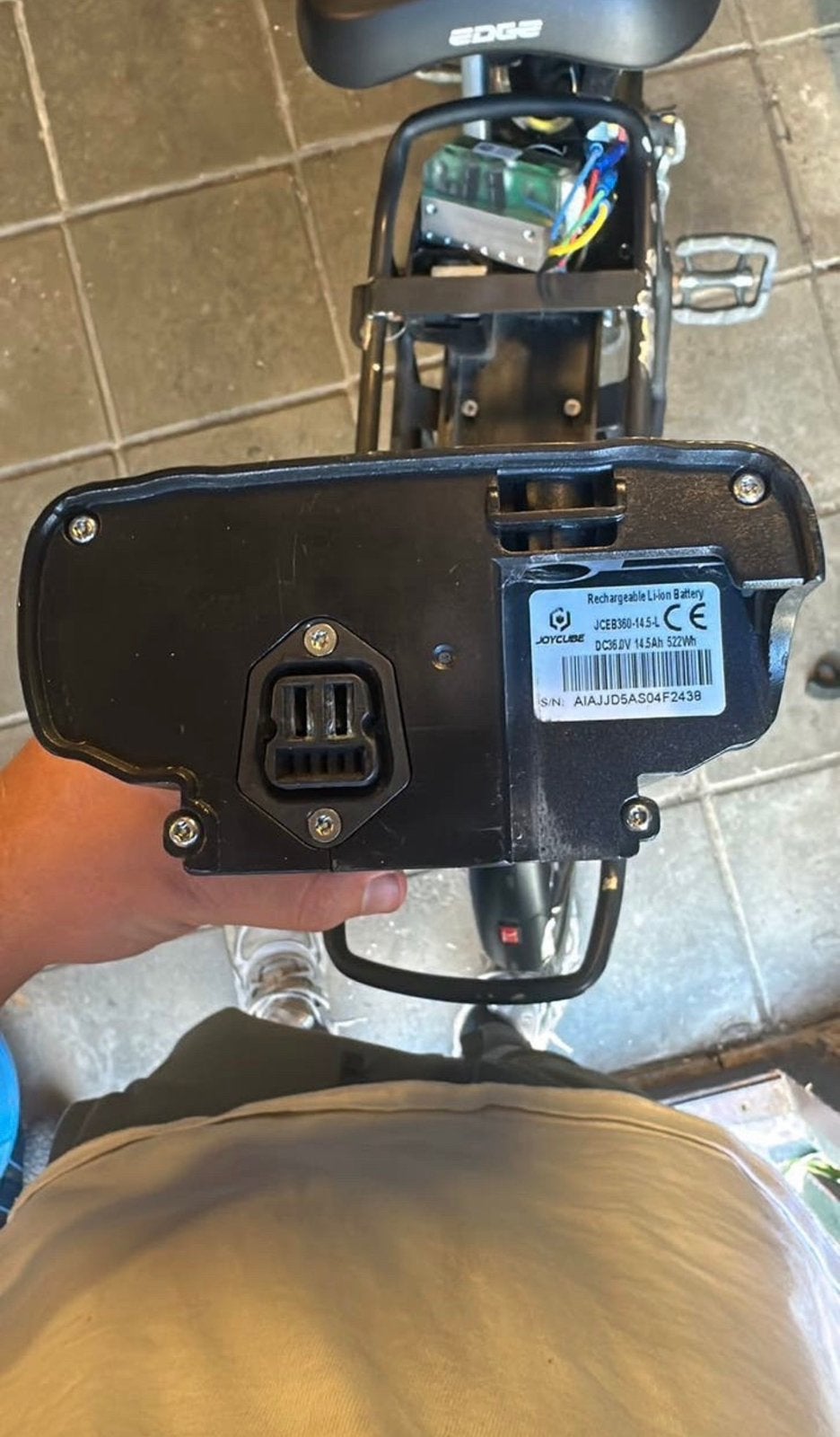 Stella Joycube 36V 14.5Ah 522Wh Accu+Originele Oplader & 🔑, Ophalen of Verzenden, Zo goed als nieuw
