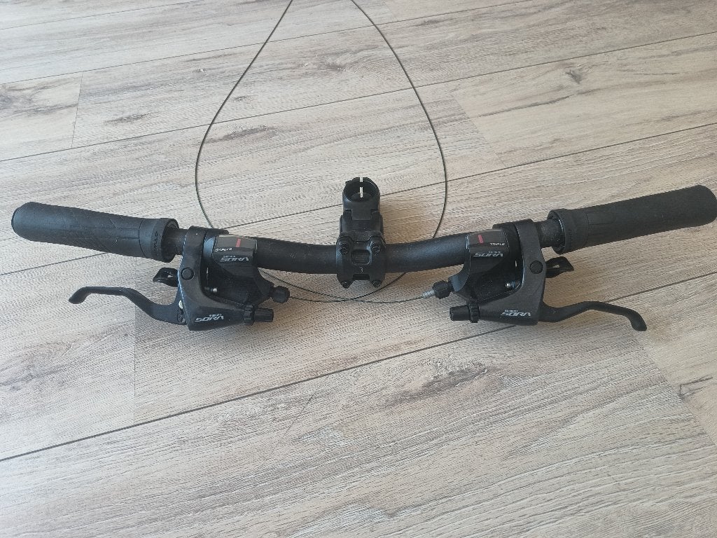 recht fietsstuur met Shimano toebehoren, Stuur, Aluminium, Ophalen, Overige merken