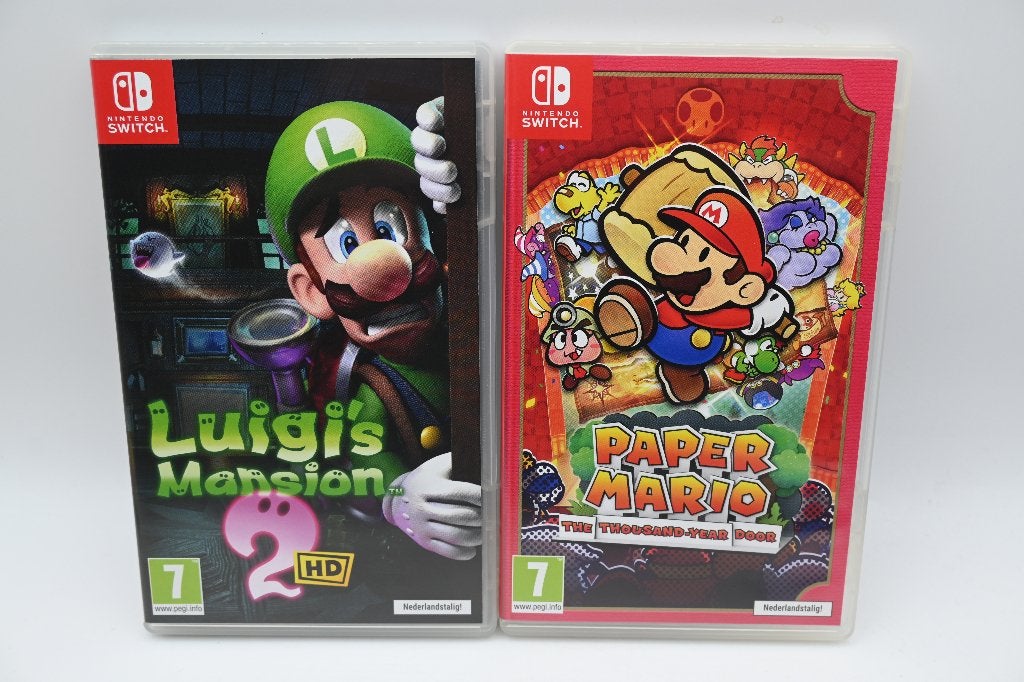 Luigi's Mansion 2 HD & Paper Mario: Combideal beide voor €45, 1 speler, Ophalen of Verzenden, Zo goed als nieuw, Nintendo of Europe GmbH, Goldsteinstr. 235, 60528 Frankfurt am Main, Duitsland
