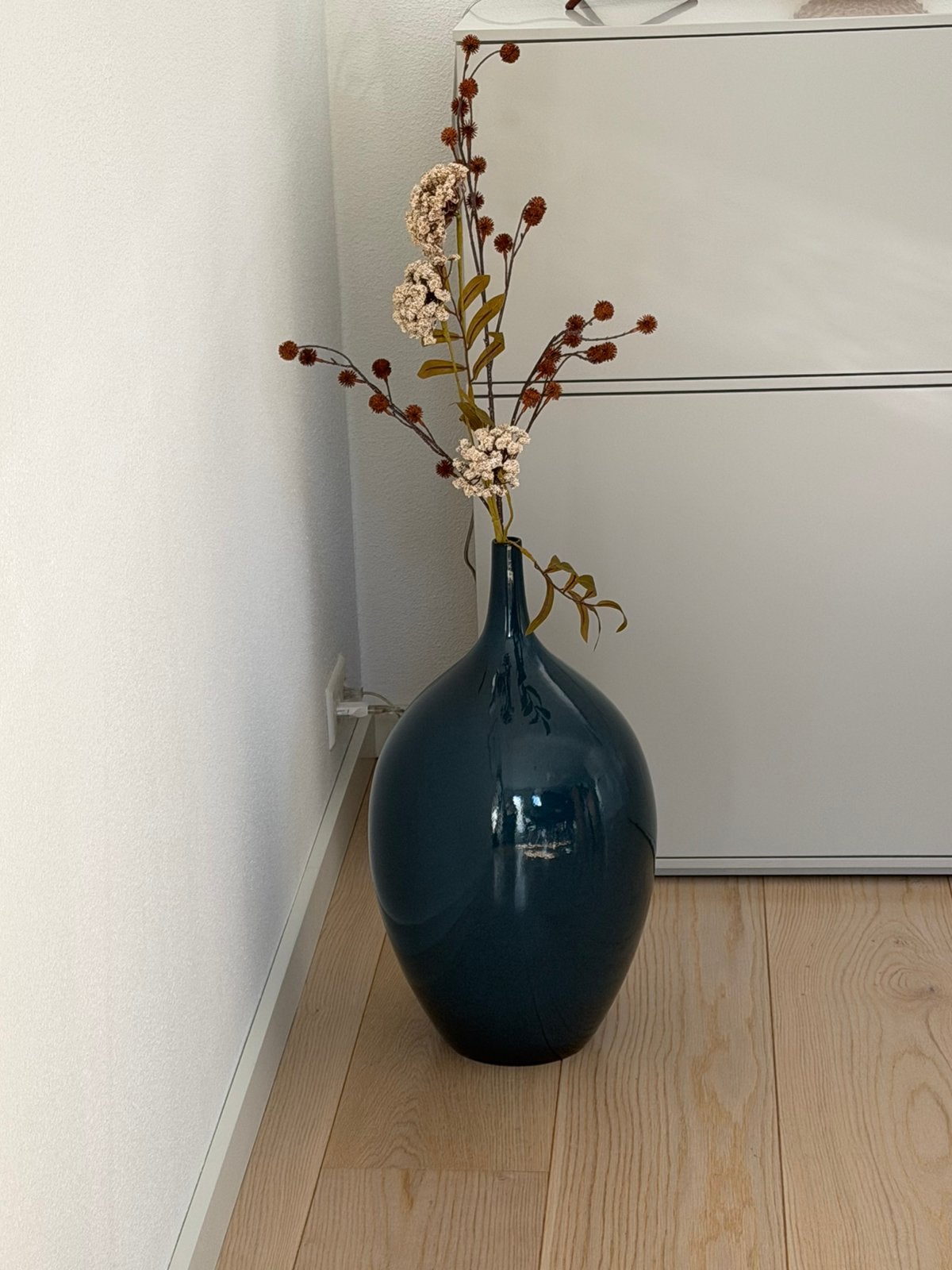 Aardewerk vaas blauw, Ophalen, Blauw
