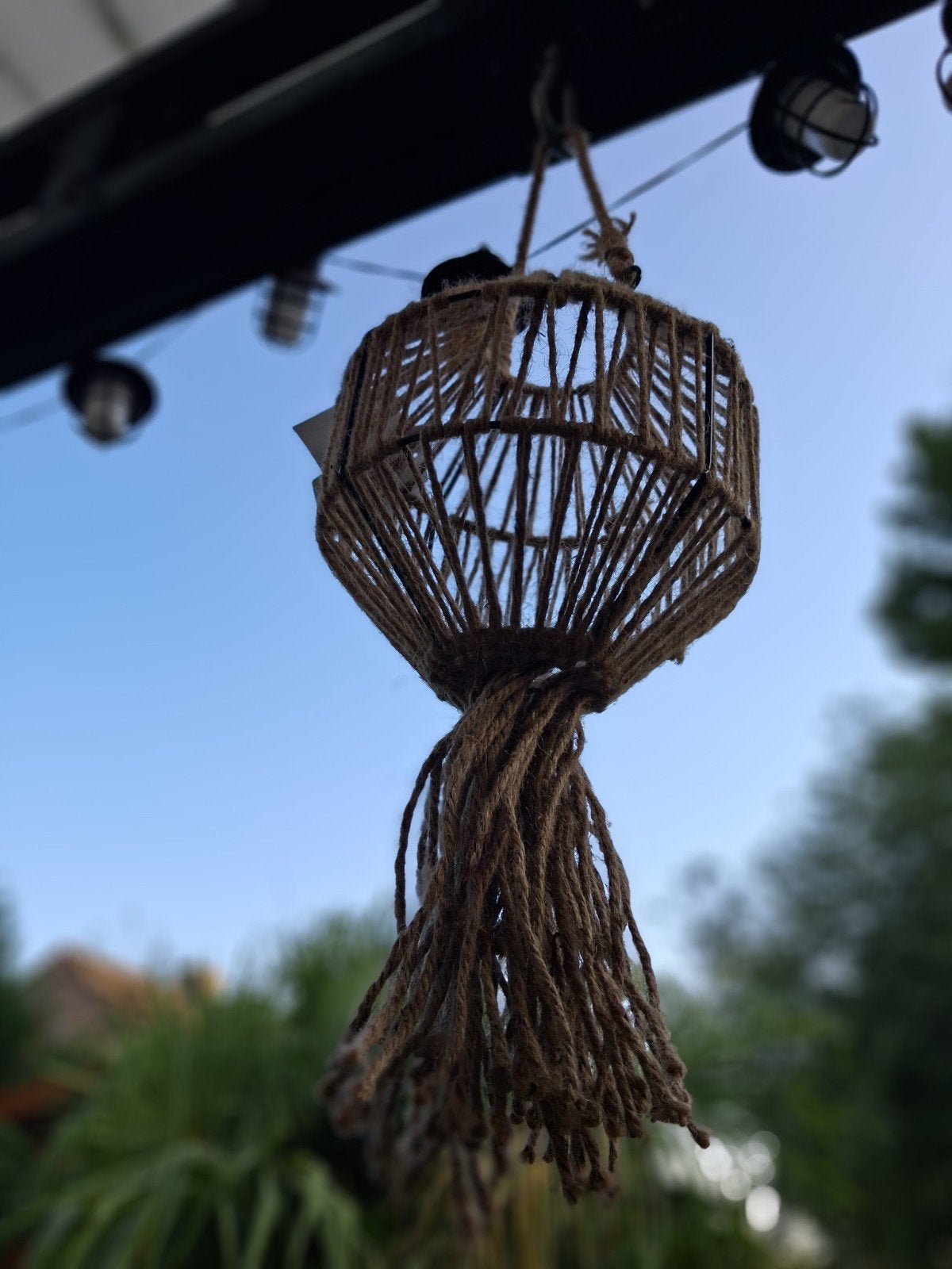 2x Solar hang lamp / lantaarn solar / Ibiza stijl, Verzenden, Nieuw