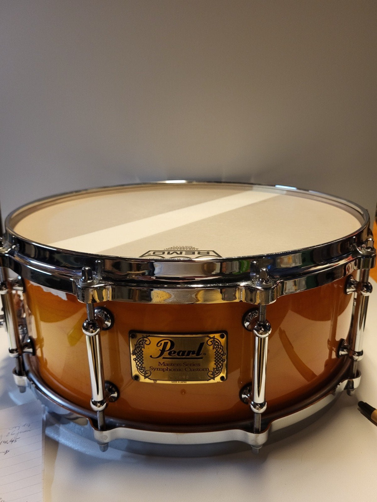 Pearl Symphonic 14" x 5,5" Made in Japan, Muziek en Instrumenten, Verzenden, Gebruikt, Trommel