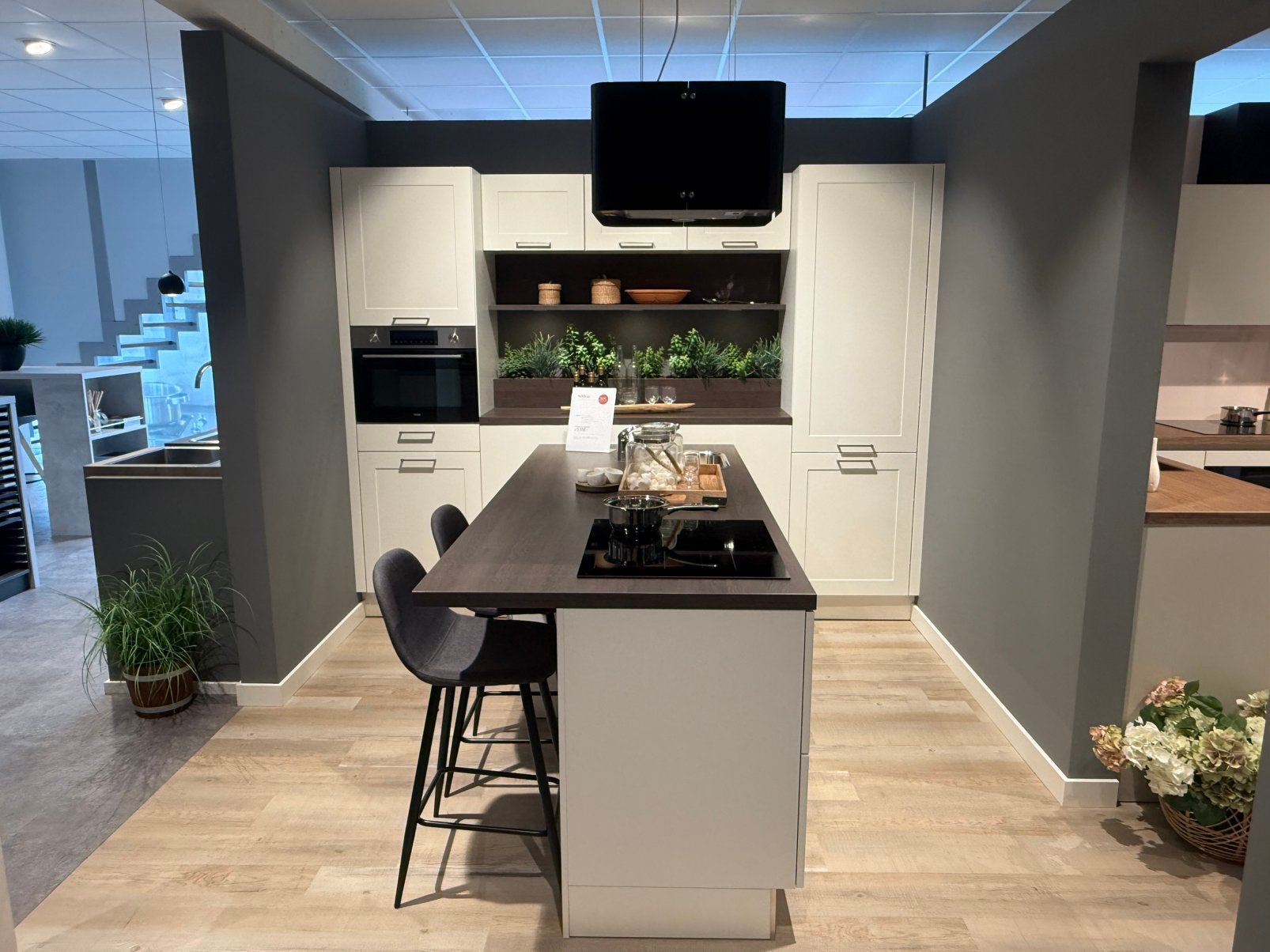 Showroomkeuken met ETNA apparatuur | Direct leverbaar, Ophalen, Wit, Overige typen, Nieuw