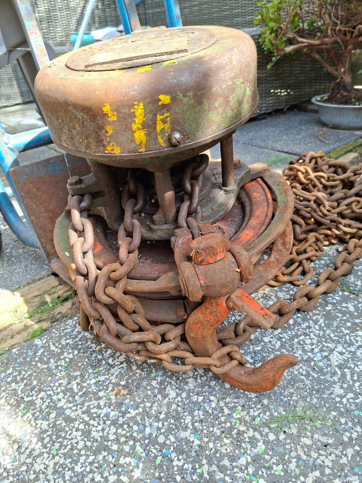 Yale handtakel (tot 1000 kg), Doe-het-zelf en Verbouw, Ophalen, Gebruikt, Handmatig